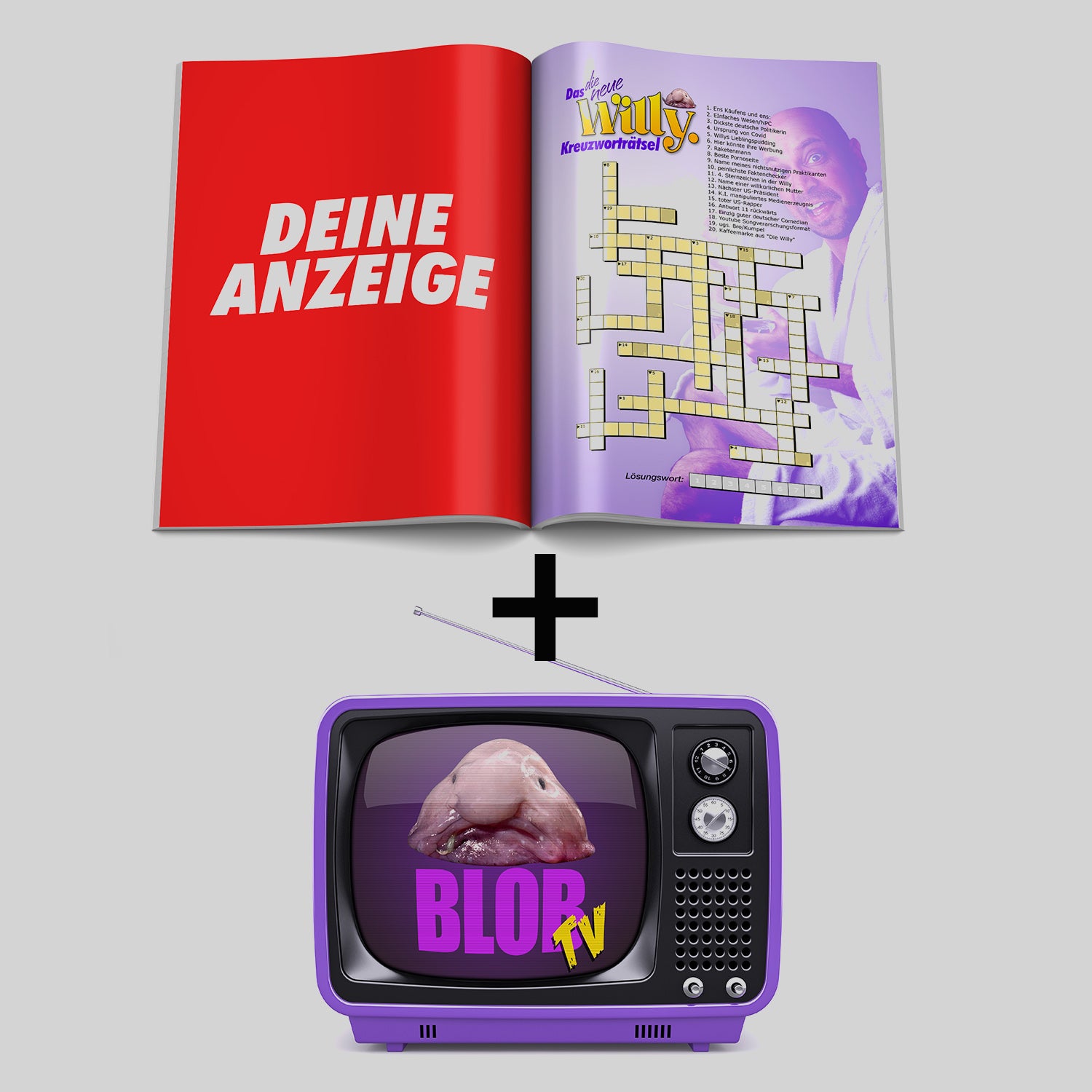 PREMIUM BUNDLE - 1 Seite (A4) plus Videoanzeige auf BlobTV