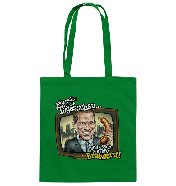 Bitte gucken sie Tagesschau - Baumwolltasche