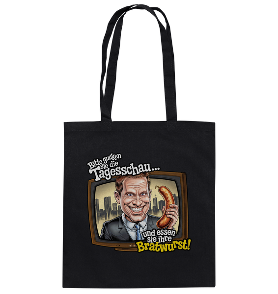 Bitte gucken sie Tagesschau - Baumwolltasche