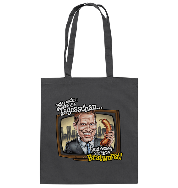 Bitte gucken sie Tagesschau - Baumwolltasche