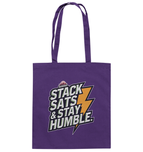 Stack Sats & Stay Humble - Snickbit Exclusive - Baumwolltasche