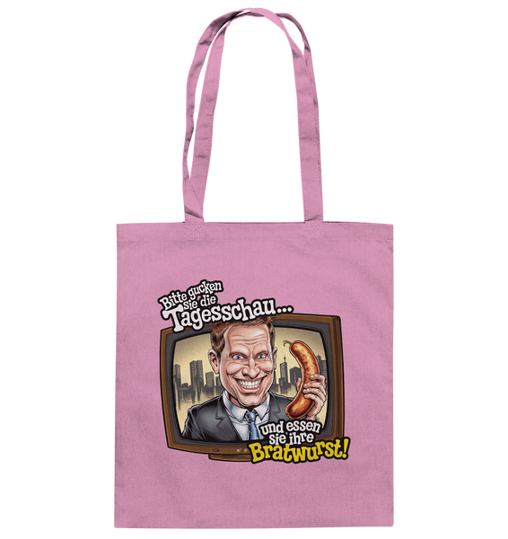 Bitte gucken sie Tagesschau - Baumwolltasche