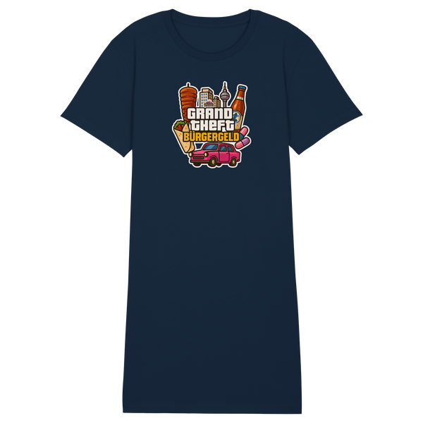 Grand Theft Bürgergeld - Ladies Organic Shirt Dress