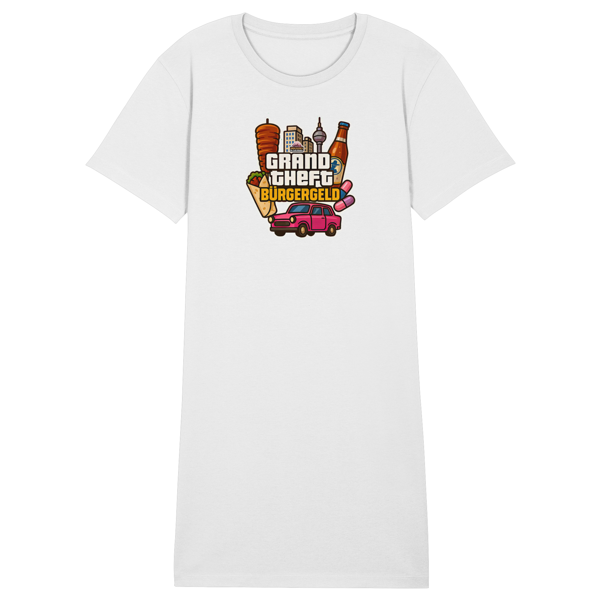 Grand Theft Bürgergeld - Ladies Organic Shirt Dress
