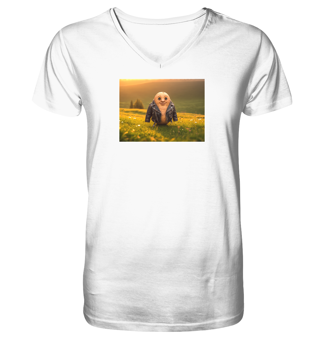 Karl Kartoffel - Mens Organic V-Neck Shirt