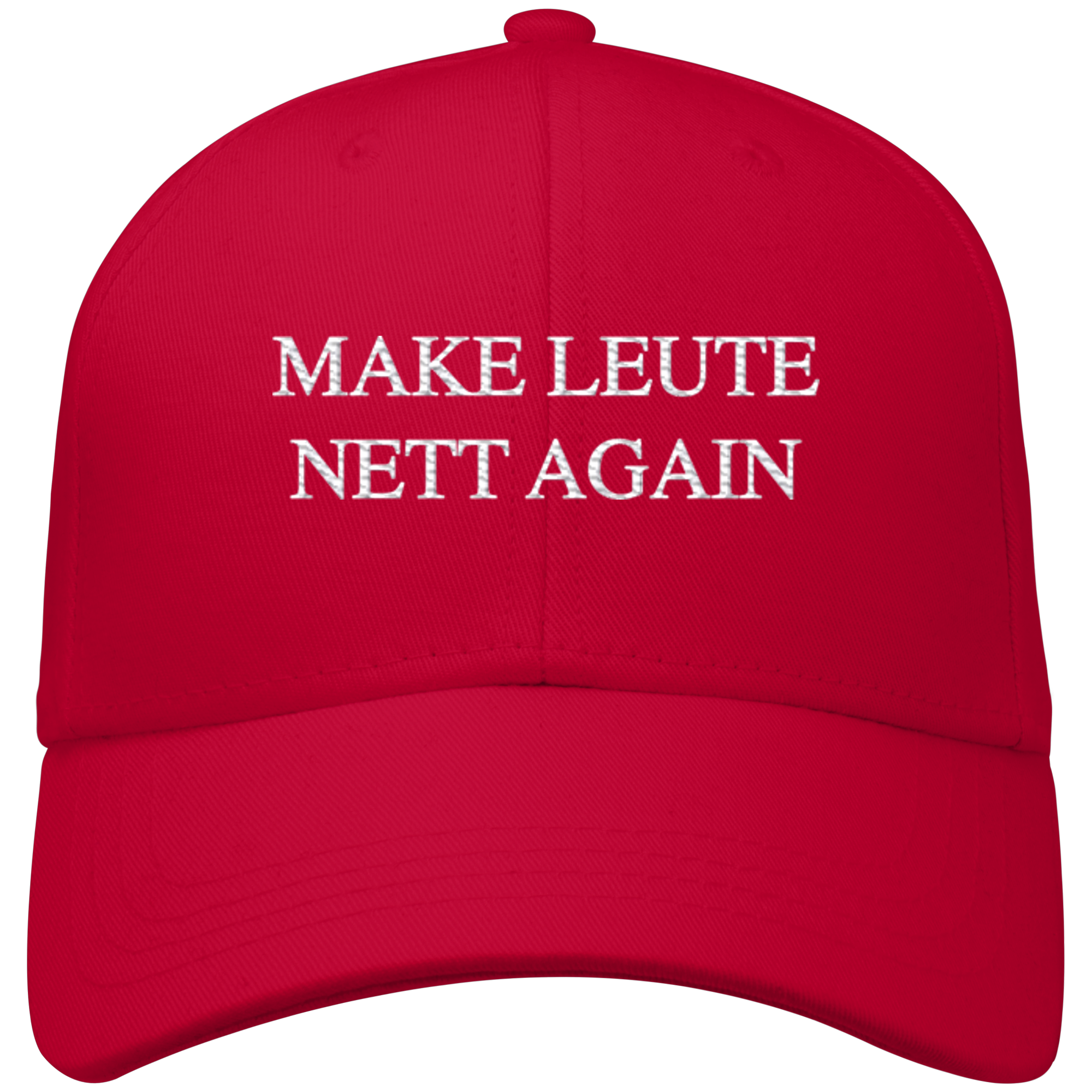 Make Leute Nett Again - Organic Baseball Cap