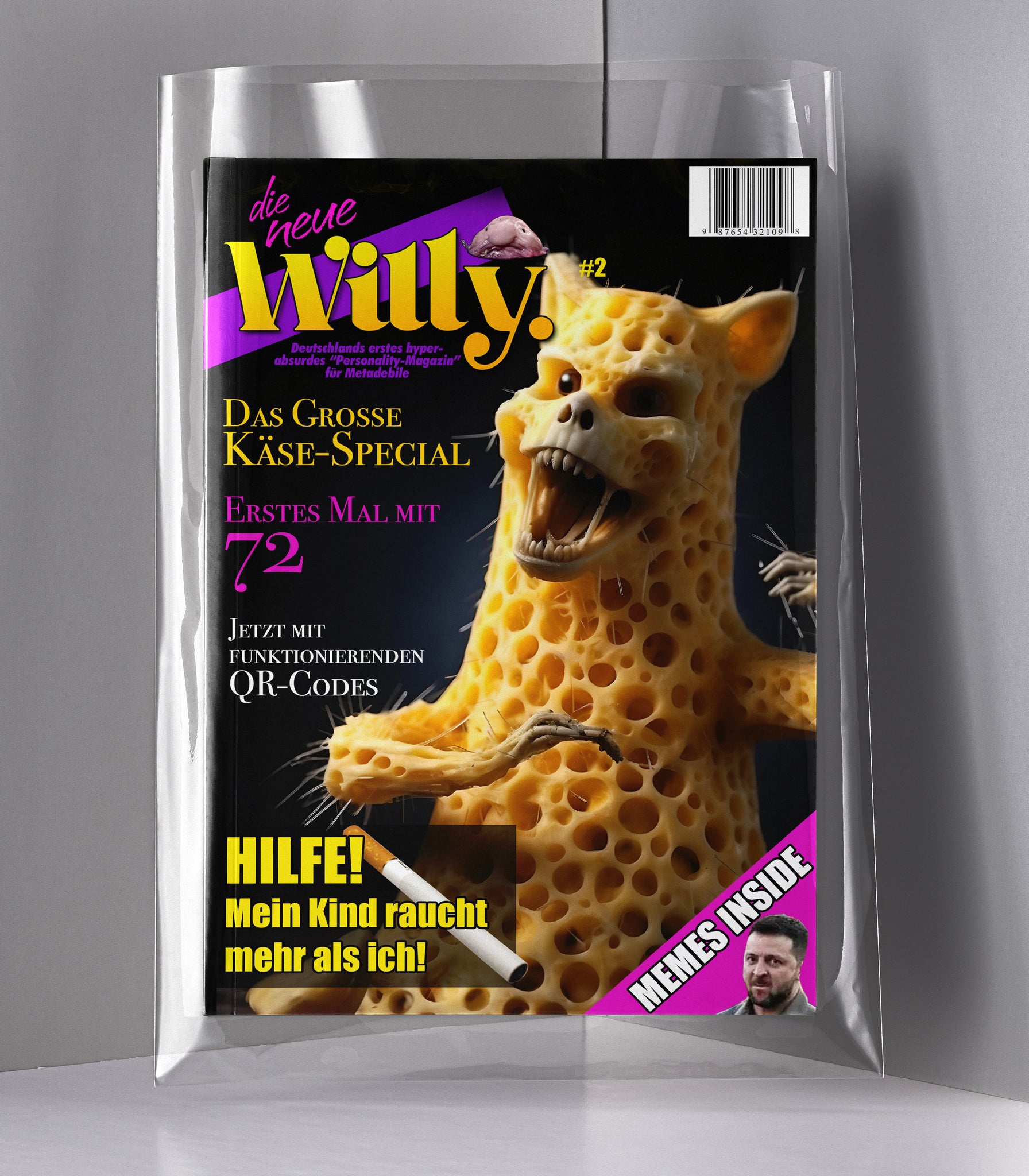 3x Die Willy - Deutschlands ERSTES hyperabsurdes Personality-Magazin für Metadebile (+ Support)